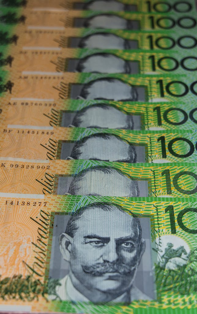 Close-up Shot of Australian Dollar