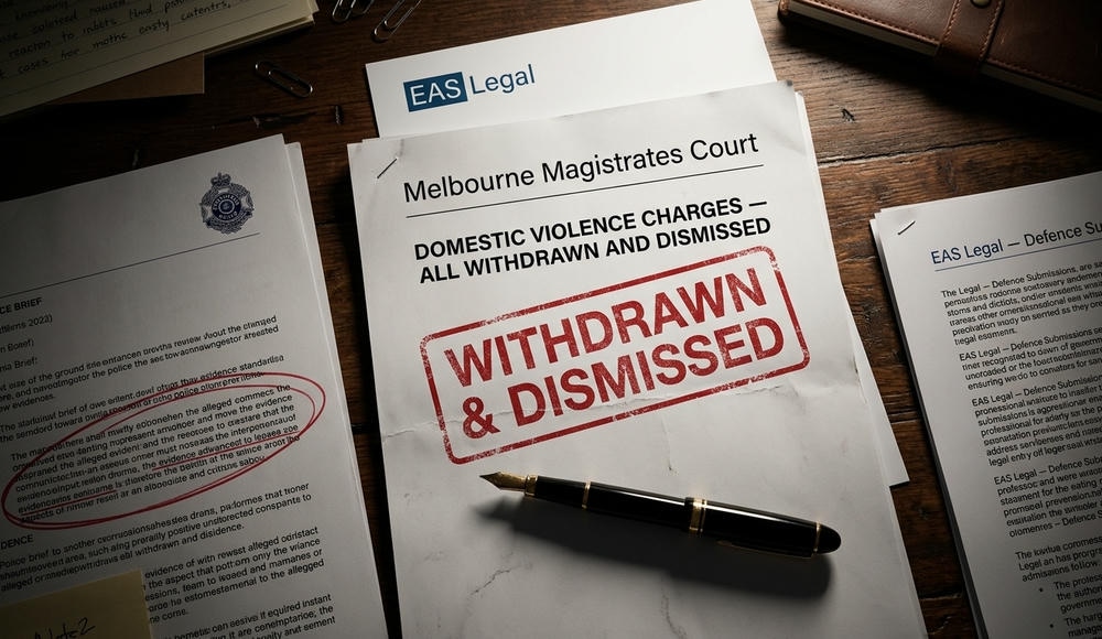 Domestic Violence | Charges Withdrawn | EAS Legal